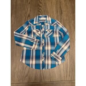 Cato Plaid Button Down Shirt Women’s Small